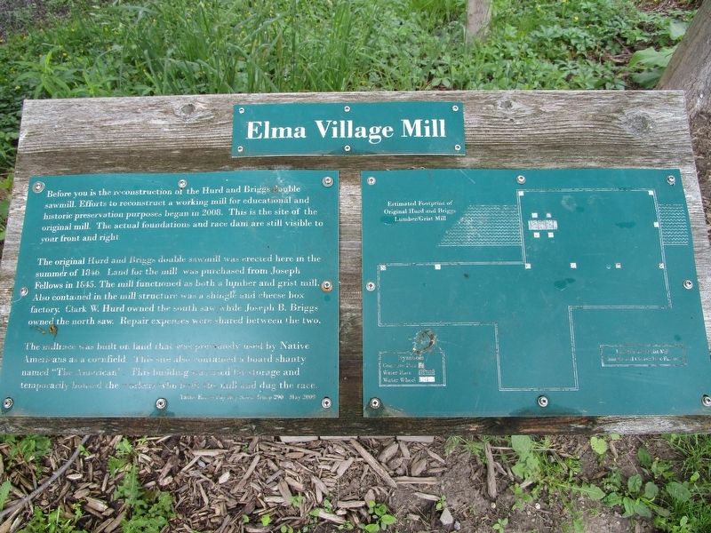 Elma Village Mill Marker image. Click for full size.