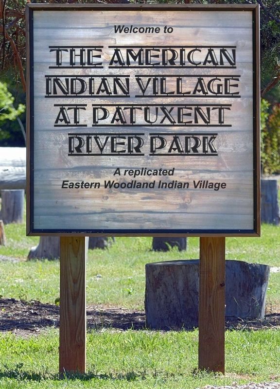 Welcome to The American Indian Village at Patuxent River Park image. Click for full size.