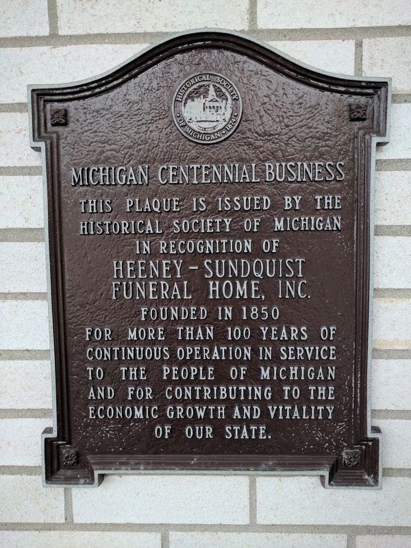 Heeney-Sundquist Funeral Home, Inc. Marker image. Click for full size.