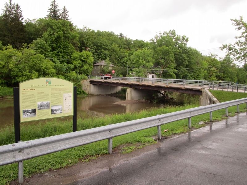 Aurora Marker at West Falls image. Click for full size.
