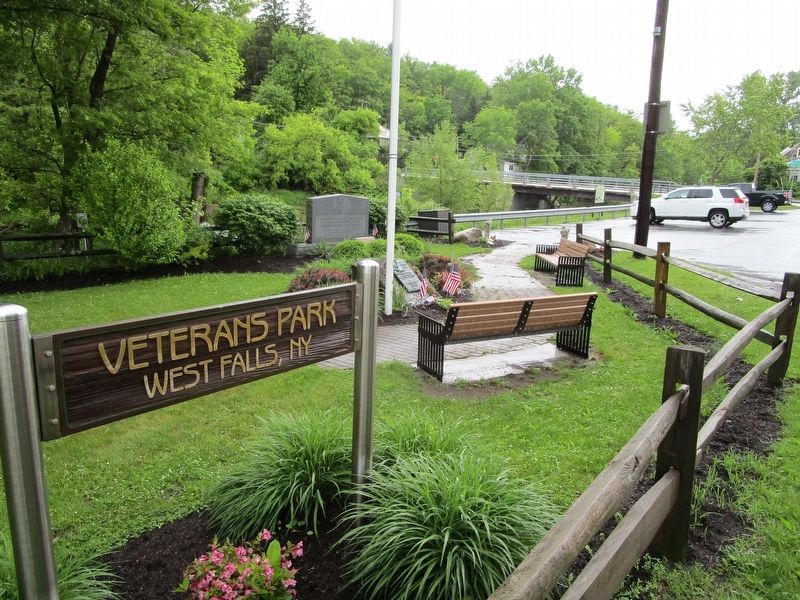 West Falls Veterans Memorial. Click for full size. West Falls Veterans Memorial image. Click for full size.