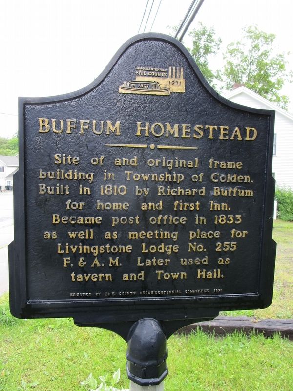 Buffum Homestead Marker image. Click for full size.