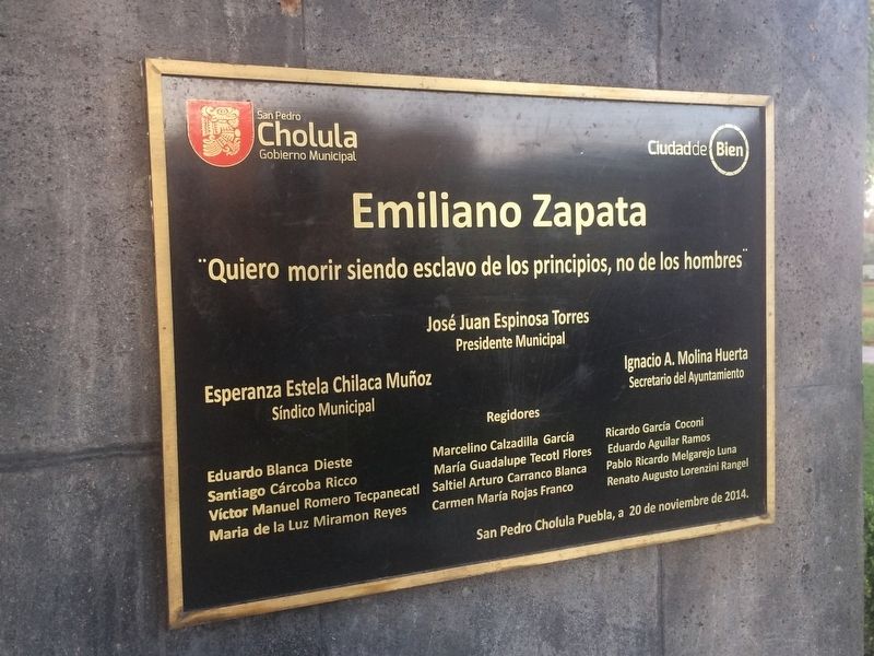 Emiliano Zapata Marker image. Click for full size.