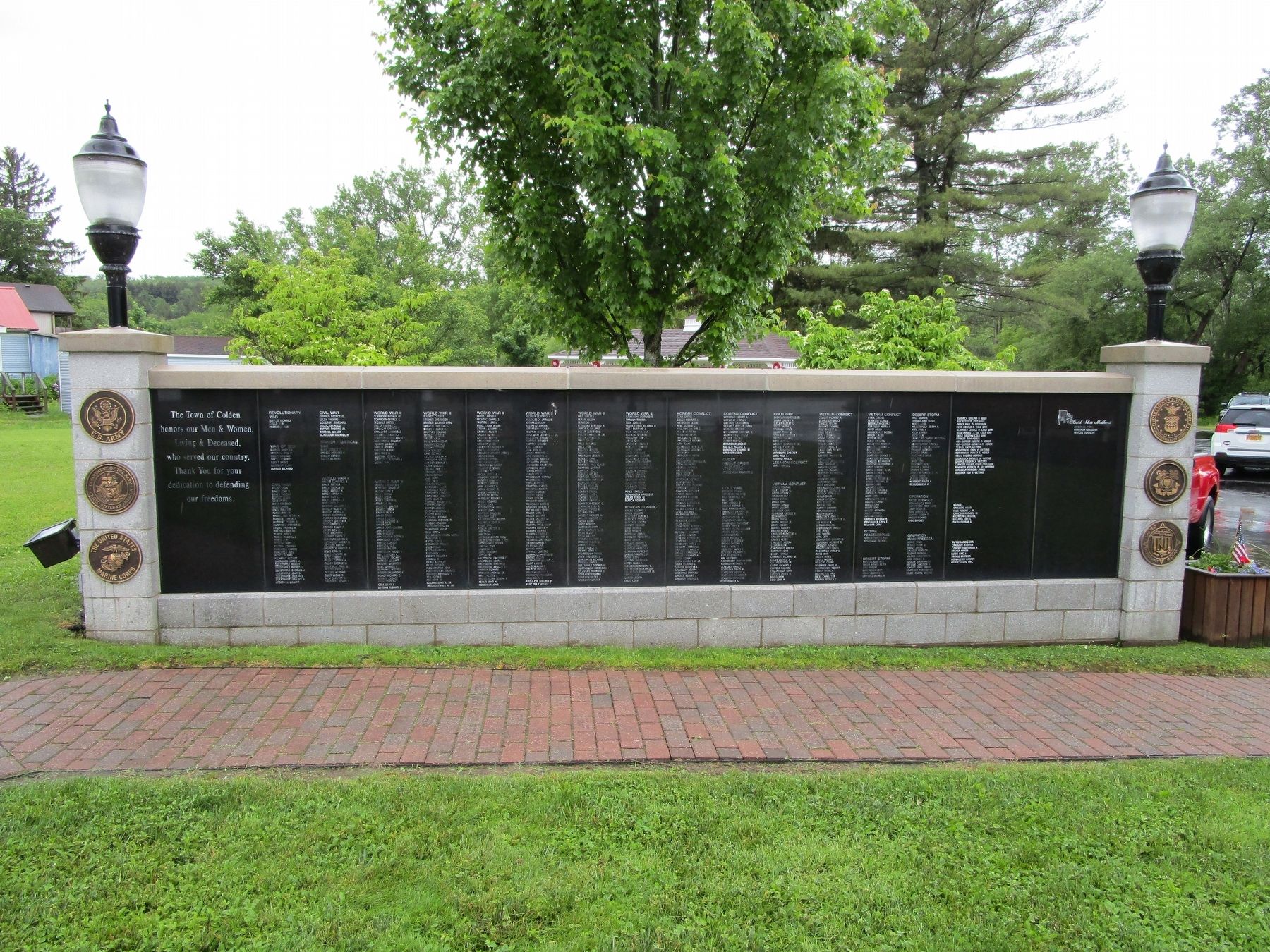 Town of Colden Veterans Wall image. Click for full size.
