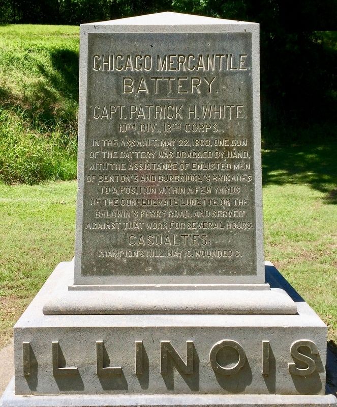Chicago Mercantile Battery. Memorial. Click for full size. Chicago Mercantile Battery. Memorial image. Click for full size.