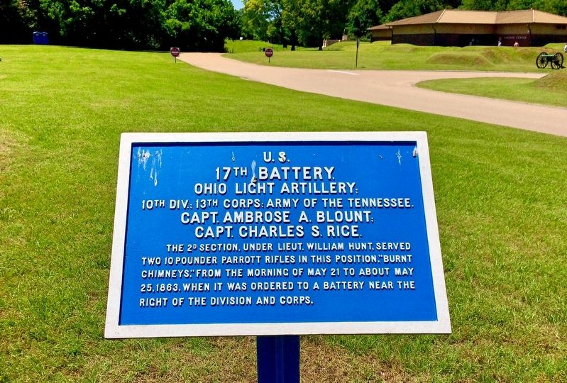 U.S. 17th Battery. Marker. Click for full size. U.S. 17th Battery. Marker image. Click for full size.