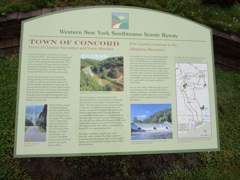 Town of Concord Marker. Click for full size. Town of Concord Marker image. Click for full size.