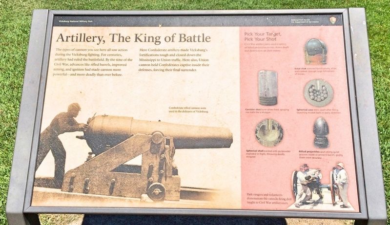 Artillery, The King of Battle Marker image. Click for full size.