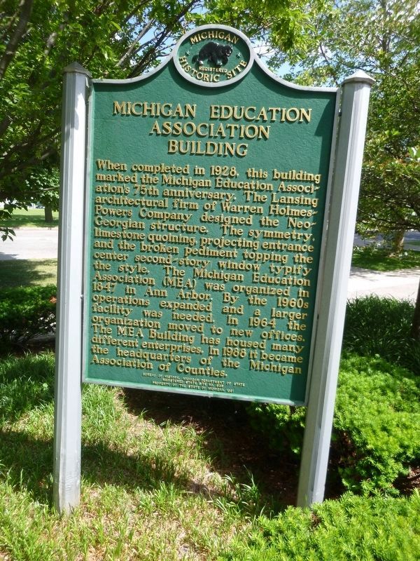 Michigan Education Association Marker. Click for full size. Michigan Education Association Marker image. Click for full size.