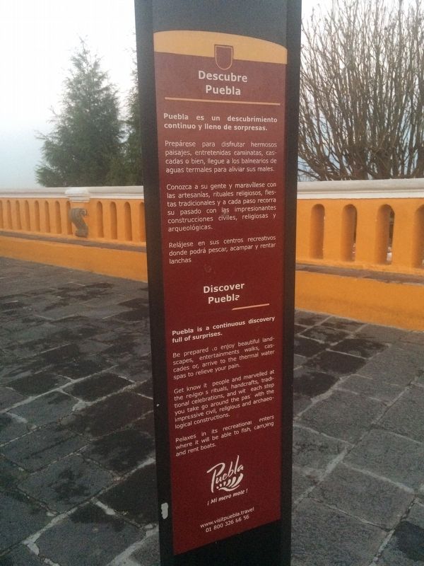 Sanctuary of The Remedies Marker, the third side with tourist information image. Click for full size.