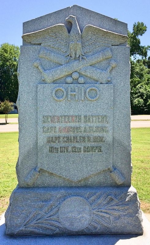 Ohio Seventeenth Battery Marker (Front) image. Click for full size.