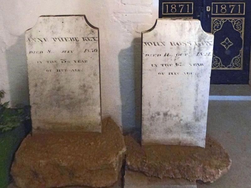 Anne Phebe Key and John Ross Key Original Headstones. Click for full size. Anne Phebe Key and John Ross Key Original Headstones image. Click for full size.