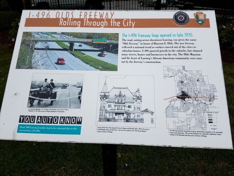 I-496 Olds Freeway Marker. Click for full size. I-496 Olds Freeway Marker image. Click for full size.