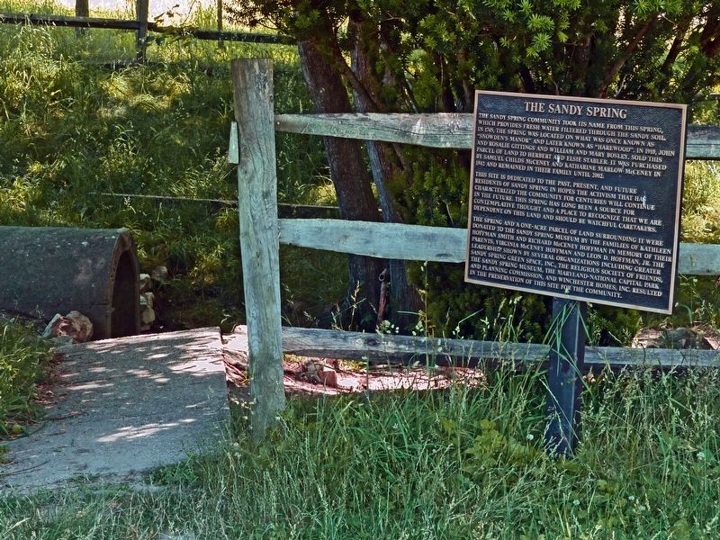The Sandy Spring Marker image. Click for full size.