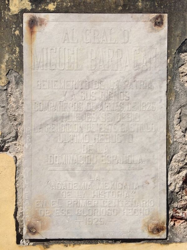 General Miguel Barrag�n Marker image. Click for full size.