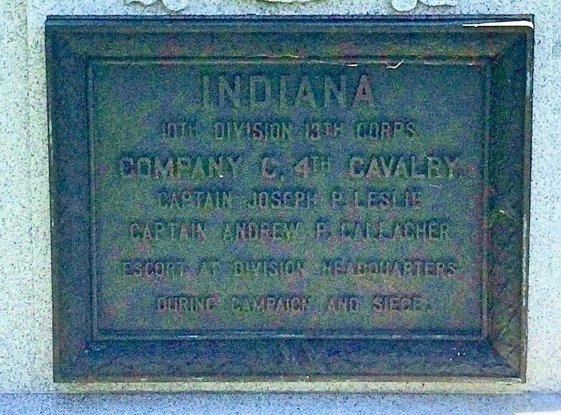 4th Indiana Cavalry, Company C Monument image. Click for full size.