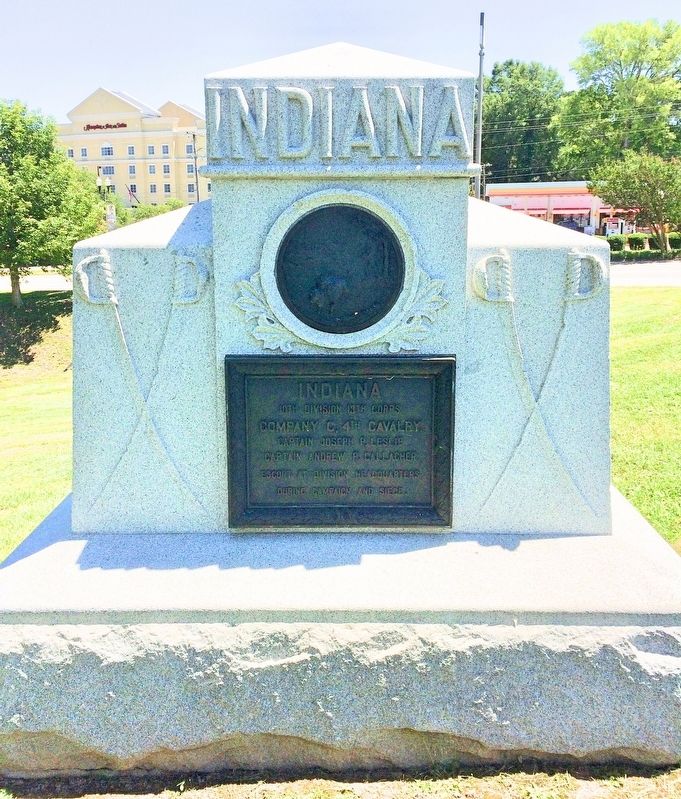 4th Indiana Cavalry, Company C Monument image. Click for full size.