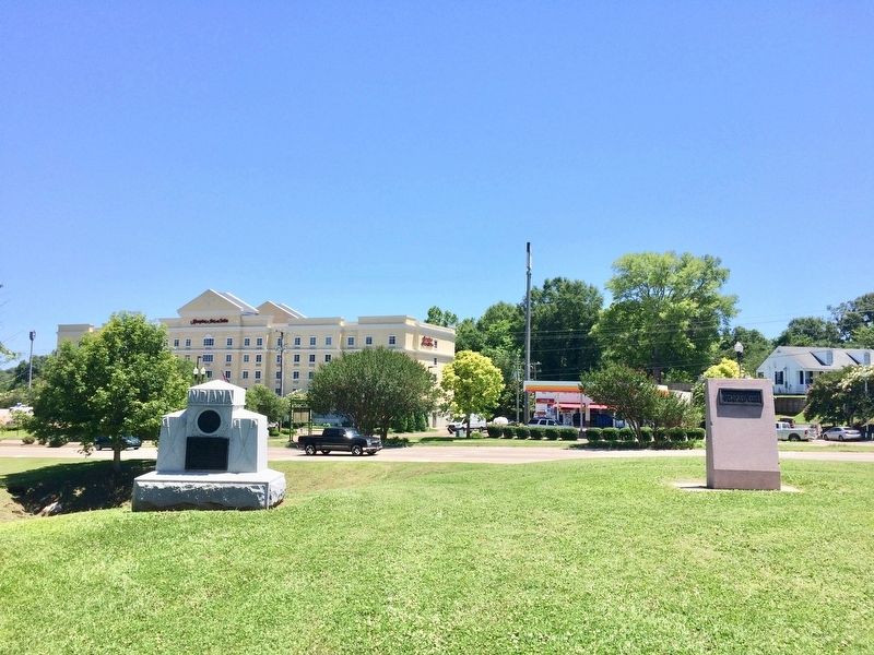4th Indiana Cavalry, Company C Monument on left looking at Clay Street. image. Click for full size.