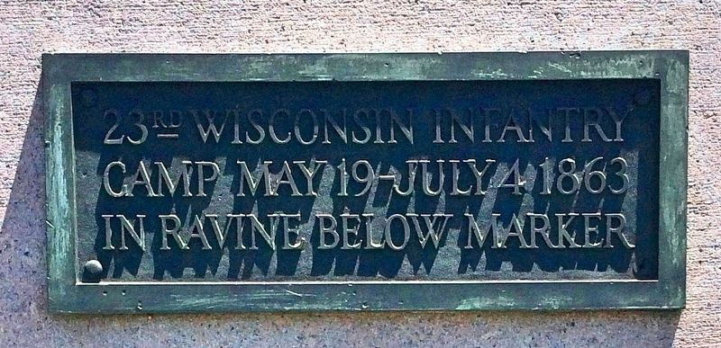 23rd Wisconsin Infantry Camp Marker. Click for full size. 23rd Wisconsin Infantry Camp Marker image. Click for full size.