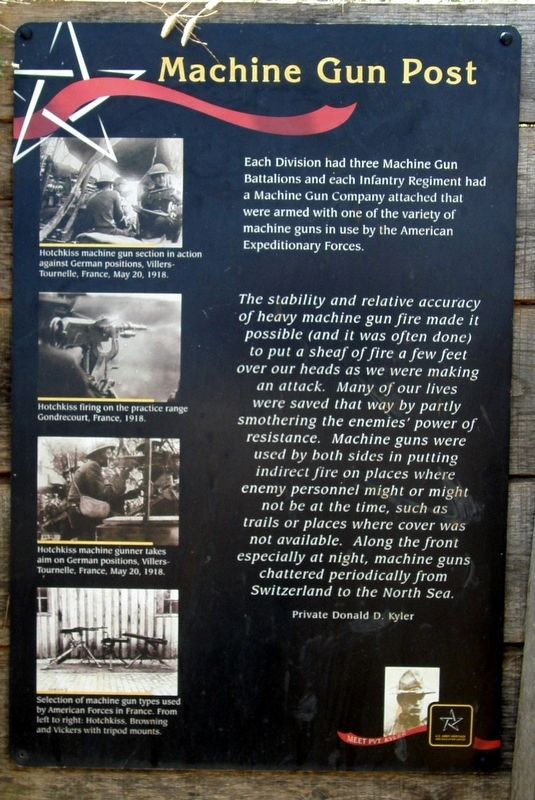 Machine Gun Post Marker image. Click for full size.