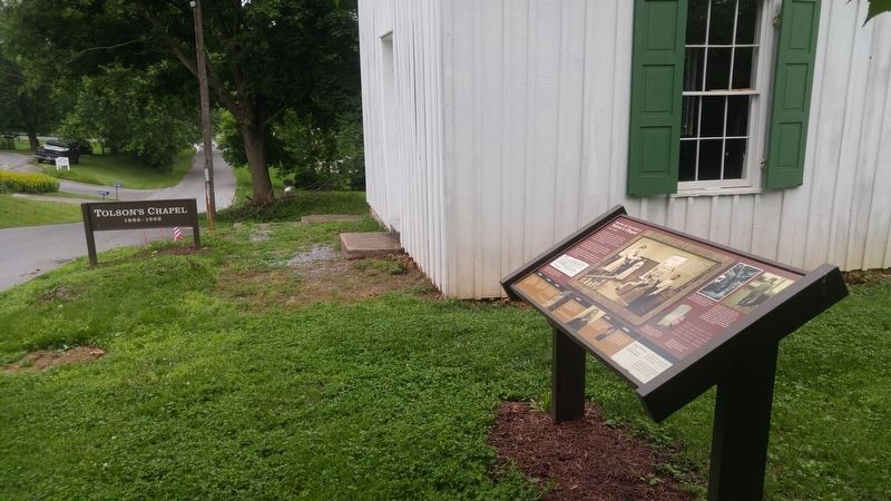 Tolson's Chapel Marker. Click for full size. Tolson's Chapel Marker image. Click for full size.
