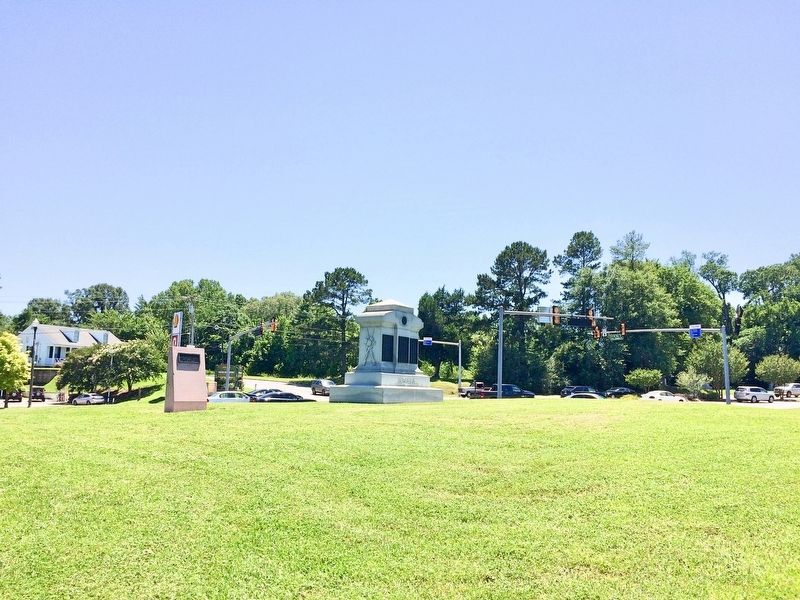 View of monument towards park entrance and Clay Street. image. Click for full size.