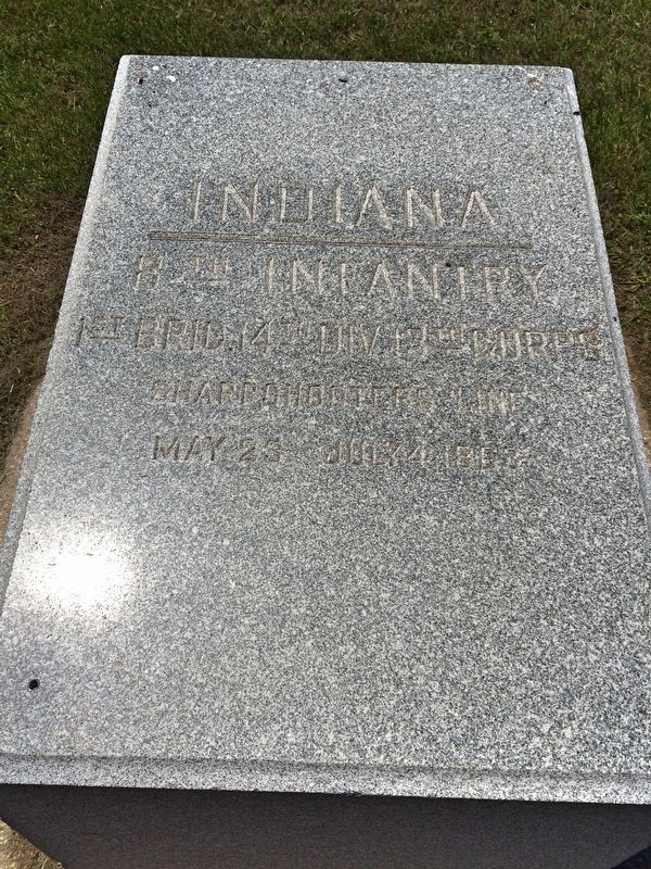 Indiana 8th Infantry Marker image. Click for full size.