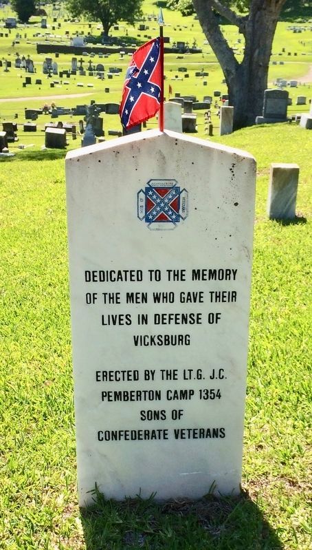 Confederate Dead at Vicksburg Memorial image. Click for full size.