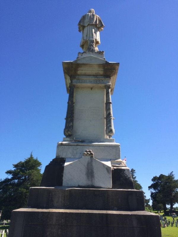 Confederate Dead Monument (Rear). Click for full size. Confederate Dead Monument (Rear) image. Click for full size.