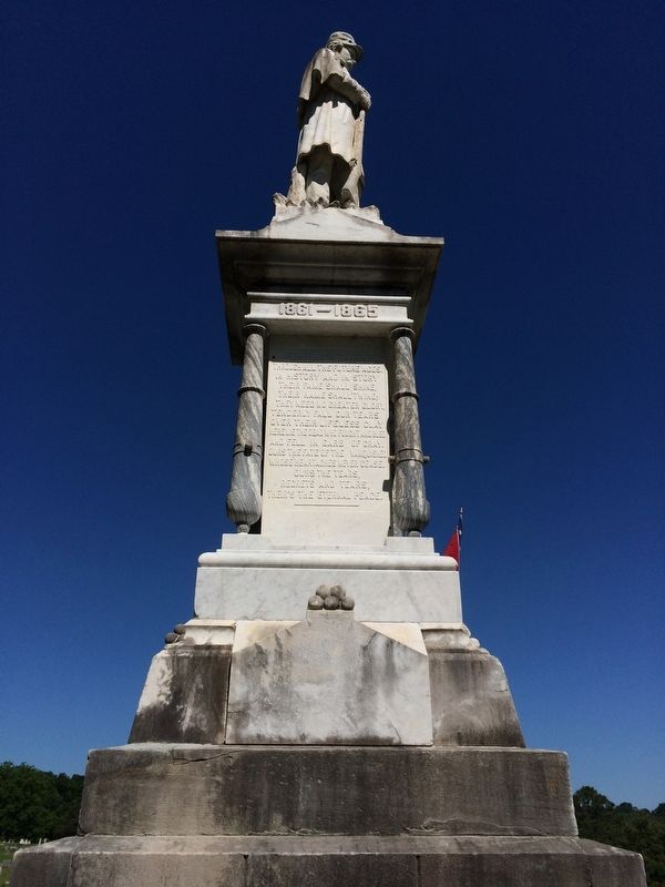 Confederate Dead Monument (Left). Click for full size. Confederate Dead Monument (Left) image. Click for full size.
