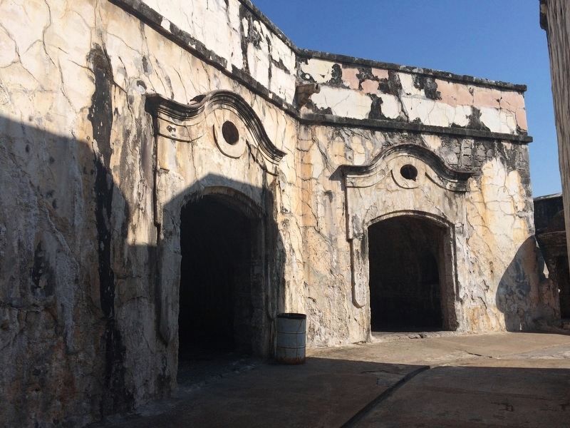Former prison cells at Fort San Juan de Ula image. Click for full size.