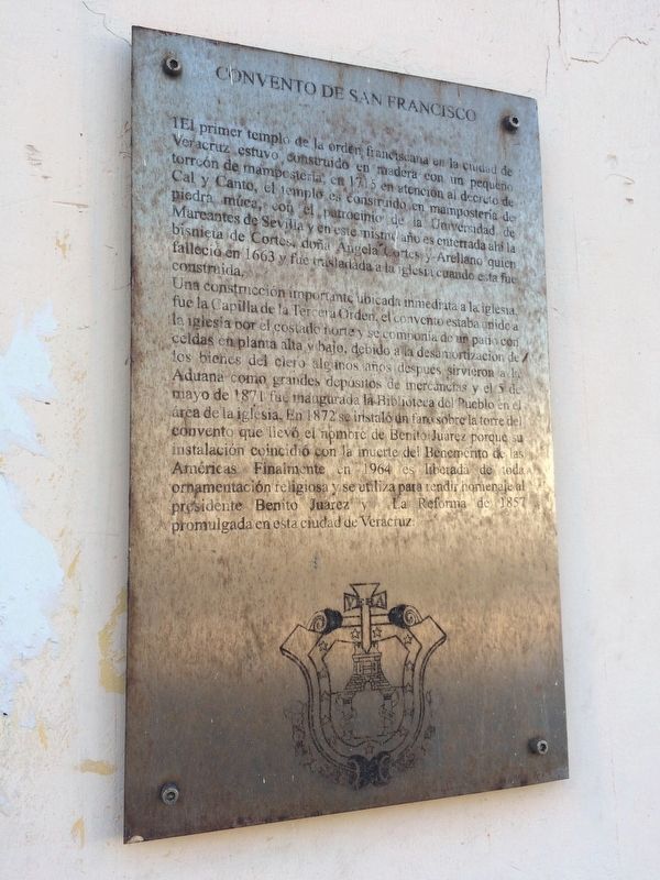 The Convent of San Francisco Marker image. Click for full size.
