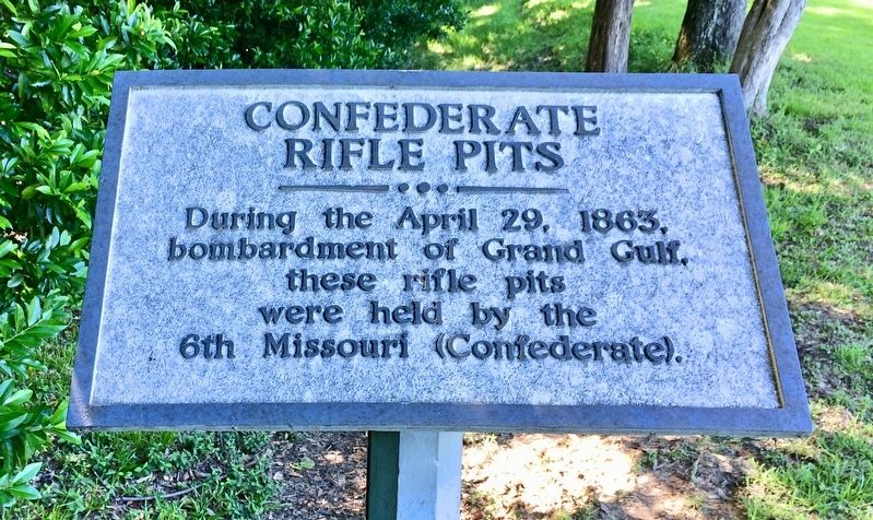 Confederate Rifle Pits Marker image. Click for full size.
