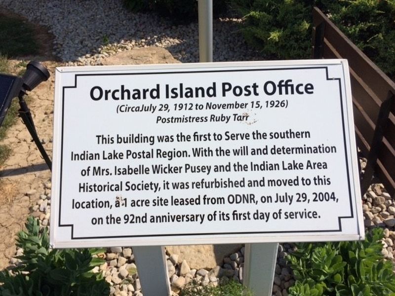 Orchard Island Post Office Marker image. Click for full size.