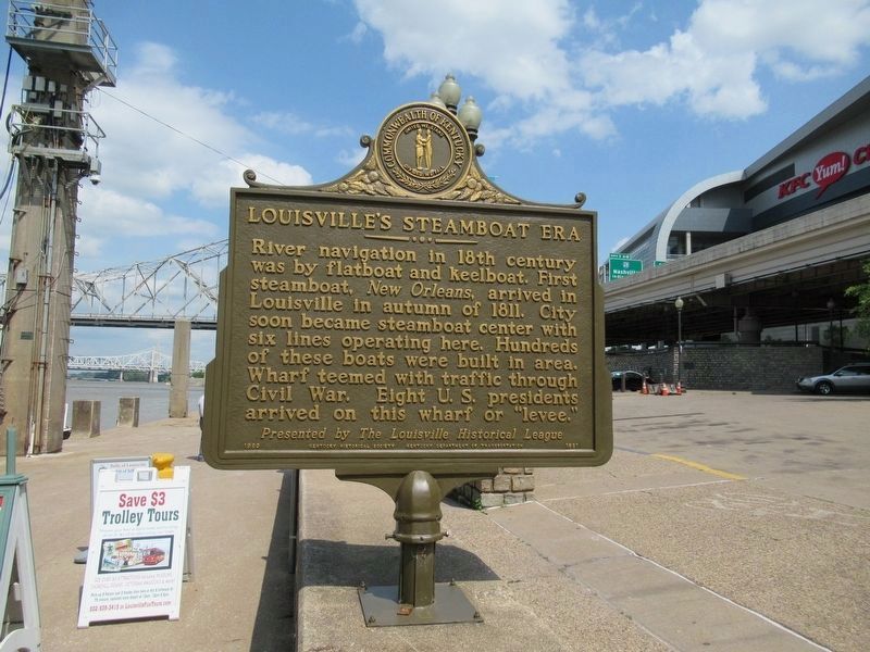 Louisville�s Steamboat Era Marker image. Click for full size.