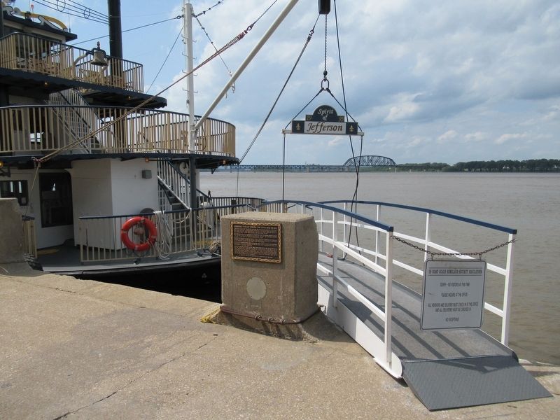 Louisville Wharf During The Civil War Years Marker. Click for full size. Louisville Wharf During The Civil War Years Marker image. Click for full size.