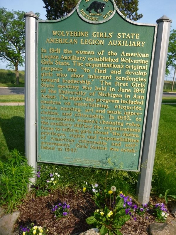 Wolverine Girls' State Marker image. Click for full size.