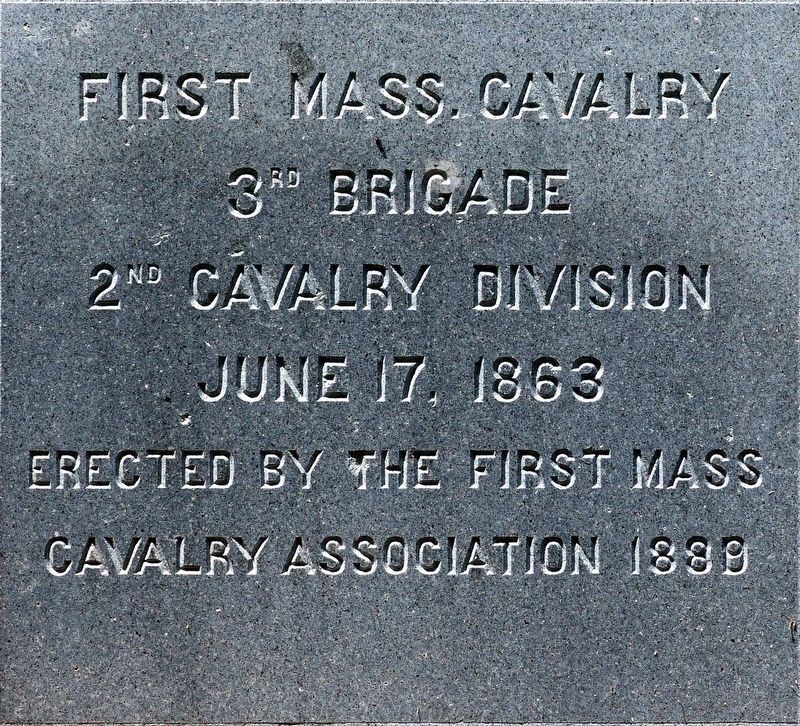 First Mass. Cavalry Marker image. Click for full size.
