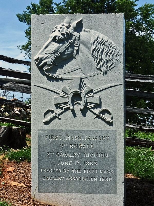 First Mass. Cavalry Marker. Click for full size. First Mass. Cavalry Marker image. Click for full size.