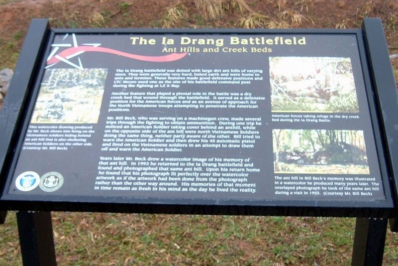 The Ia Drang Battlefield Marker image. Click for full size.