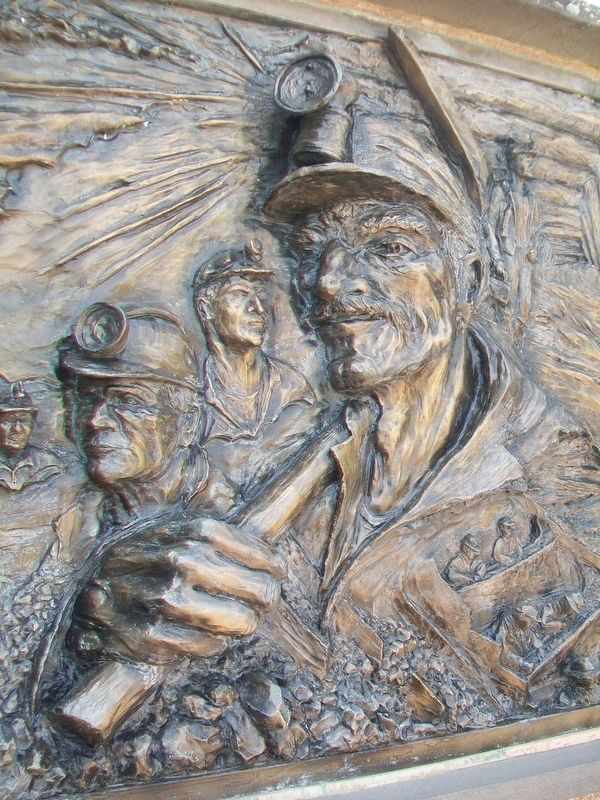 Pennsylvania Anthracite Coal Miners Memorial Detail image. Click for full size.
