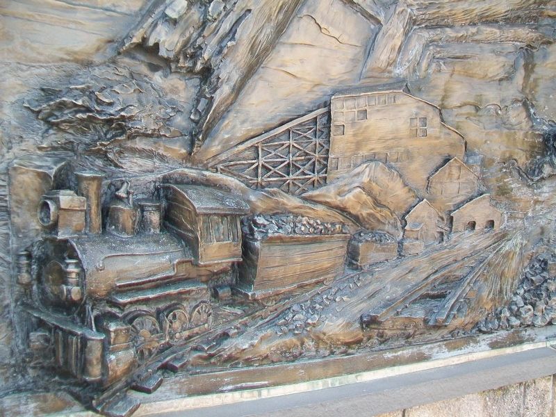 Pennsylvania Anthracite Coal Miners Memorial Detail image. Click for full size.