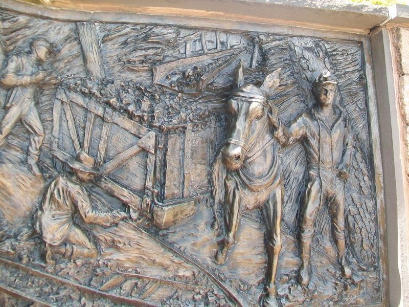 Pennsylvania Anthracite Coal Miners Memorial Detail image. Click for full size.