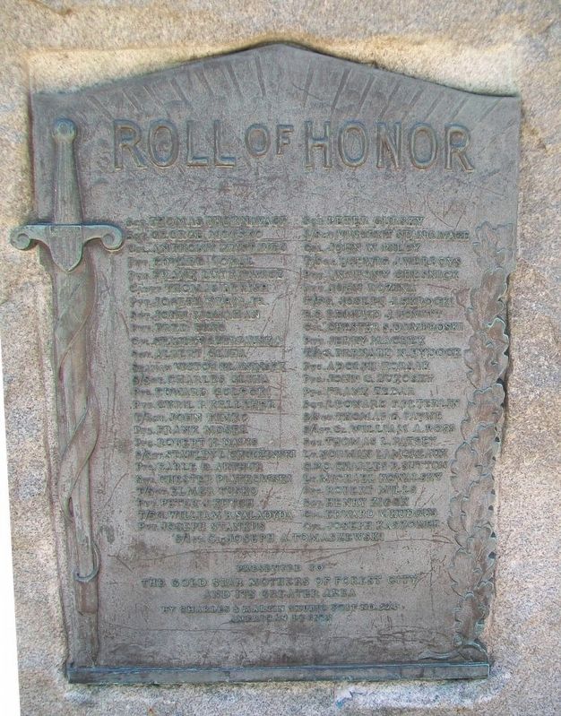 War Memorial Honored Dead WWII. Click for full size. War Memorial Honored Dead WWII image. Click for full size.