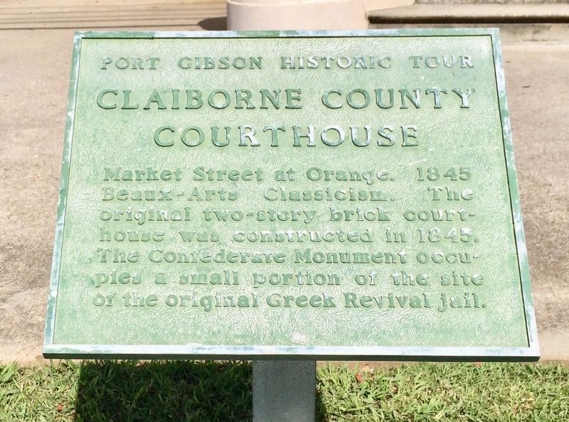 Claiborne County Courthouse Marker image. Click for full size.