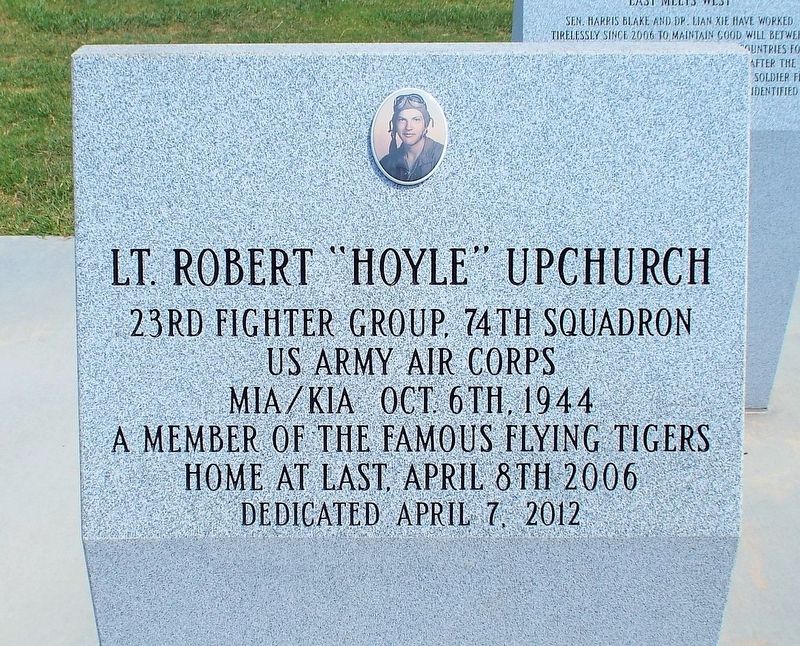 Lt. Robert "Hoyle" Upchurch Marker image. Click for full size.