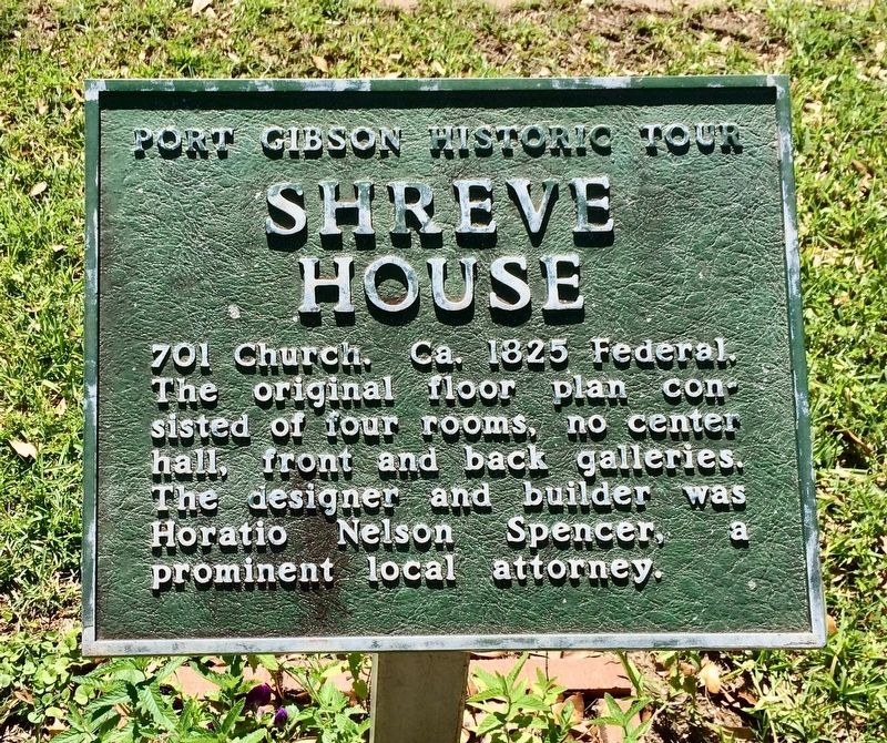 Shreve House Marker. Click for full size. Shreve House Marker image. Click for full size.
