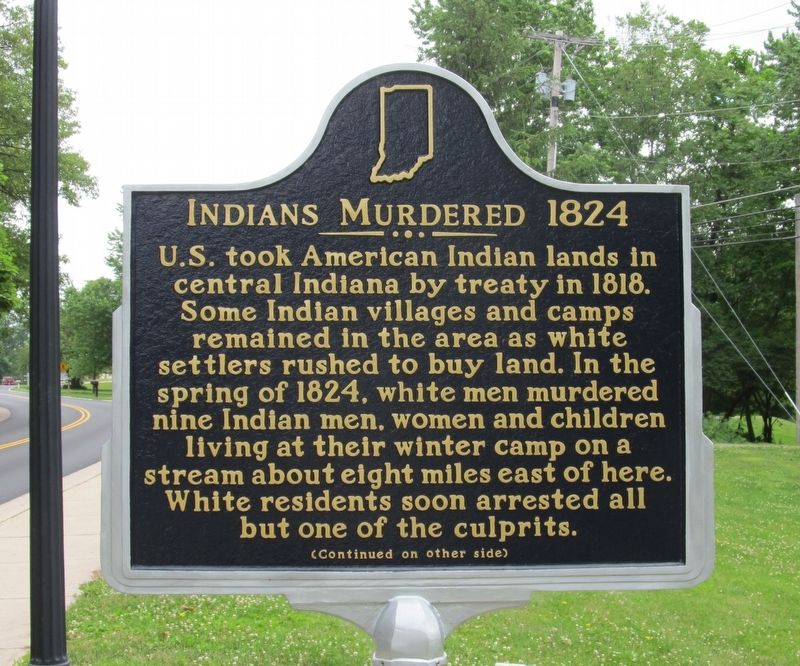 Indians Murdered 1824 Marker image. Click for full size.