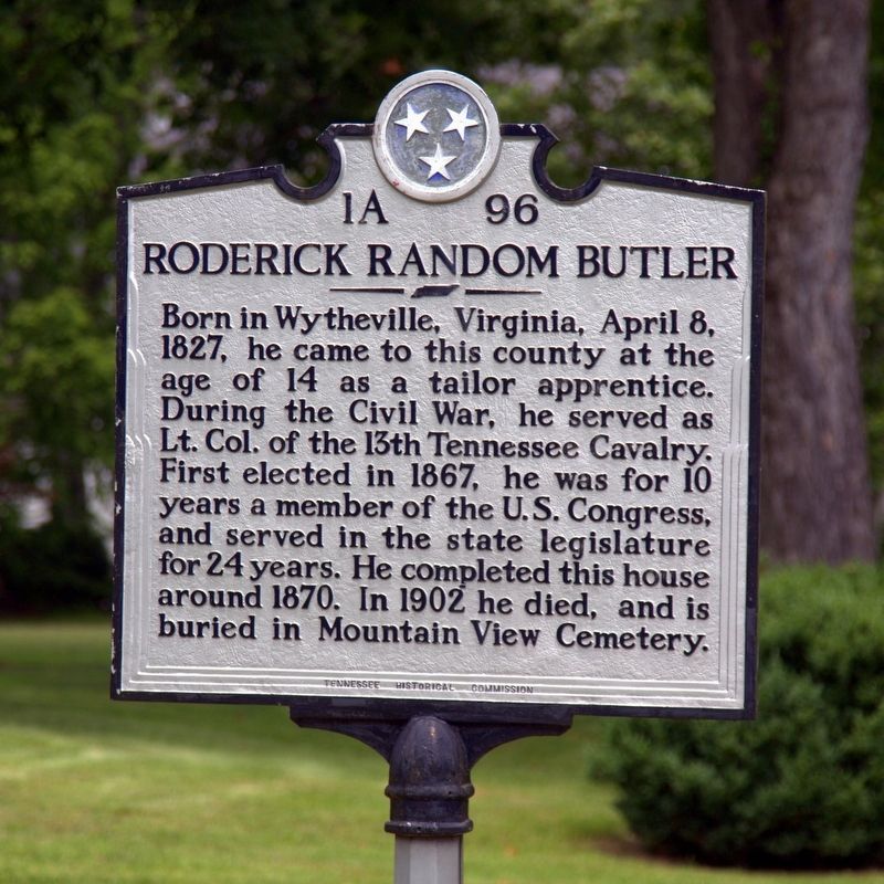 Roderick Random Butler Marker image. Click for full size.