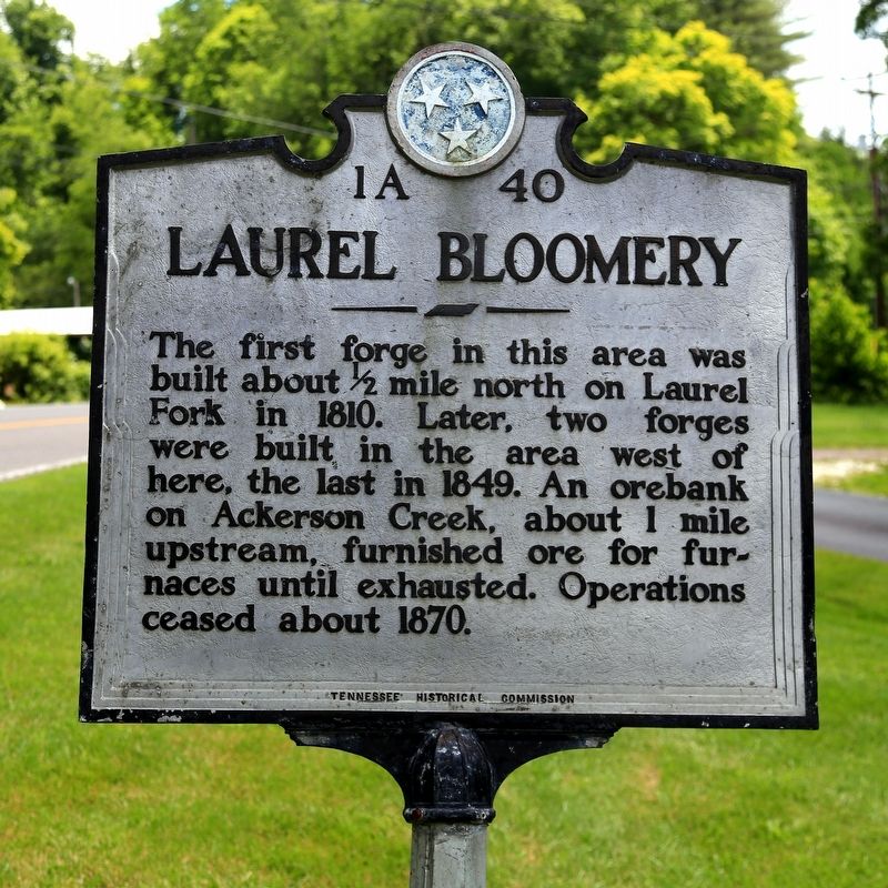 Laurel Bloomery Marker. Click for full size. Laurel Bloomery Marker image. Click for full size.